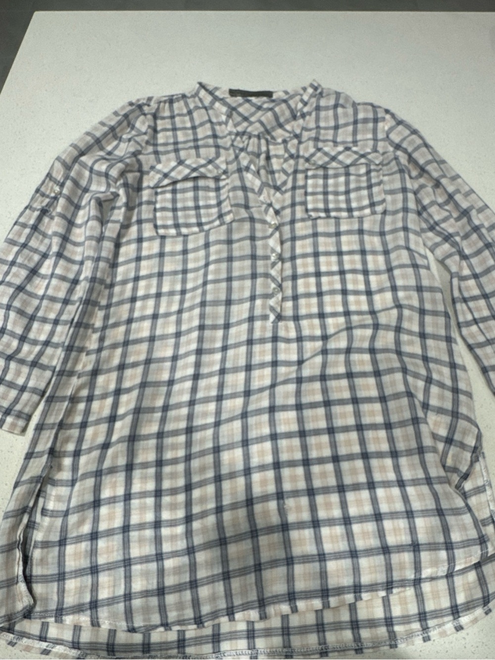 Zara Basic collection plaid tunic